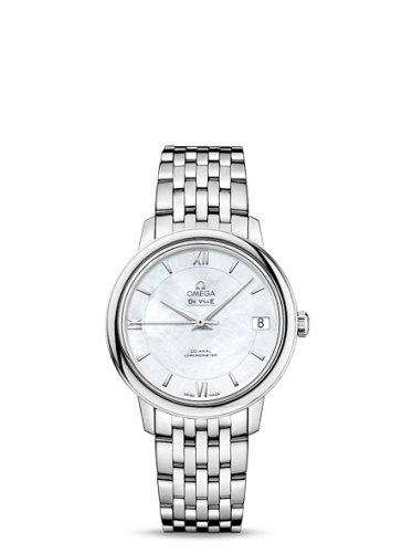 Omega De Ville Prestige Co-Axial 32.7 Stainless Steel / MOP / Bracelet